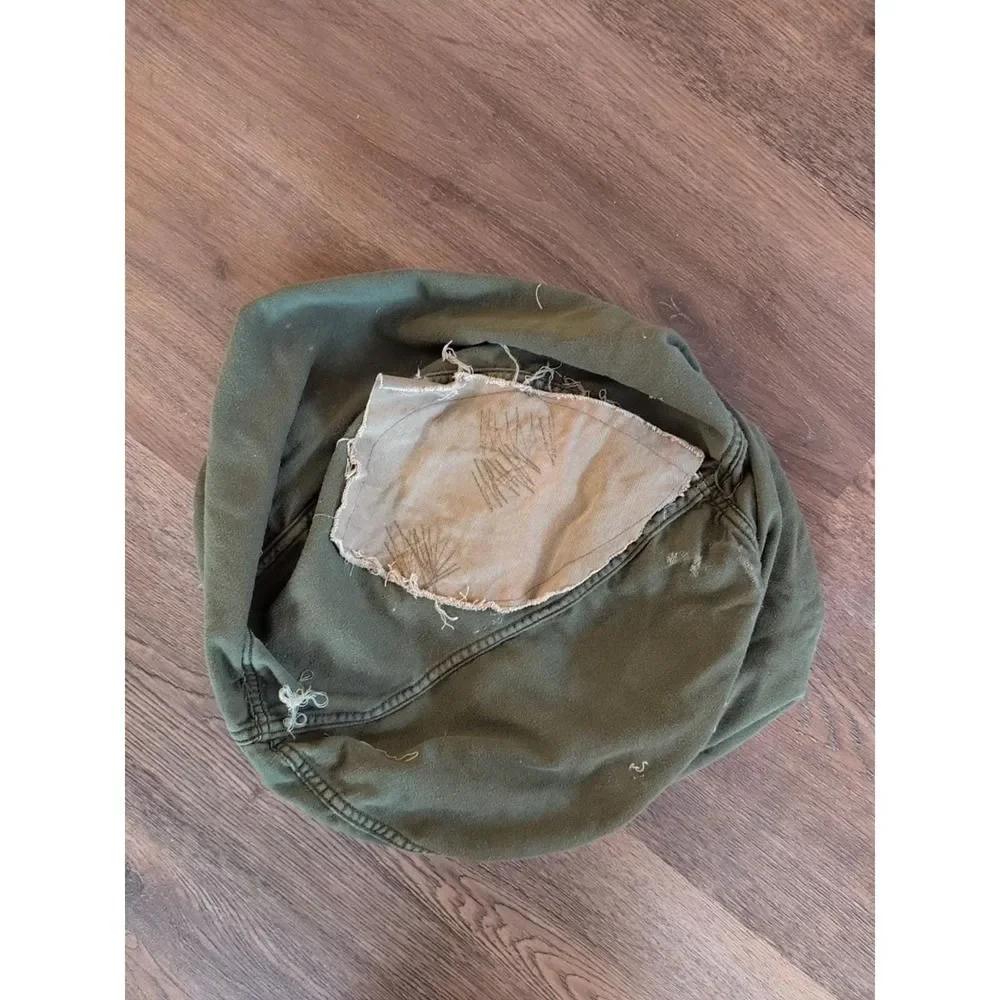 US Army Vietnam Era Drawstring Barrack Bag Vintage Military OG 107 Olive Laundry